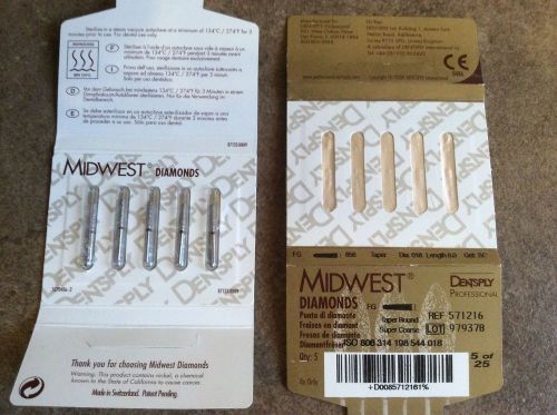 DENTSPLY MIDWEST DIAMOND BURS 856 SC SUPER COARSE