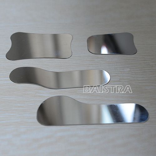 Dental 1 Kit/4Pcs Oral Orthodontics Stainless steel 1-sided Photographic Mirror