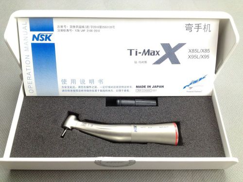 Dental nsk new ti-max x95 contra angel handpiece turbine 1:5 speed increasing for sale