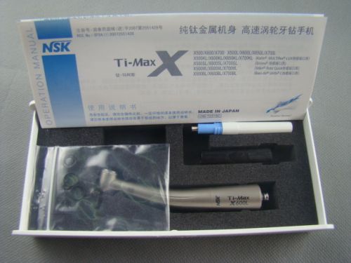 Dental nsk  genuine ti-max x600l optics handpiece standard head titanium turbine for sale