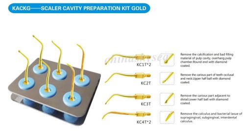 SCALER CAVITY PREPARATION KIT GOLD FOR NSK KAVO SONICflex AIR TURBINE HANDPIECE