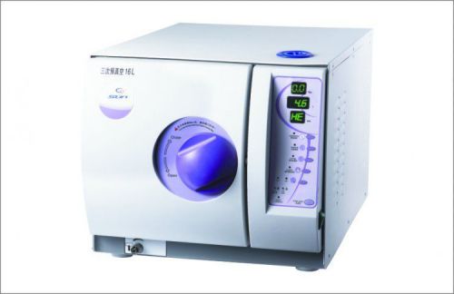 New arrival!! dental autoclave sterilizer vacuum pressure steam 16l with printer for sale