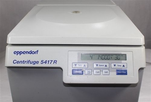 Eppendorf 5417r refrigerated centrifuge w/ rotor fa-45-30-11 &amp; aerosol-tight lid for sale