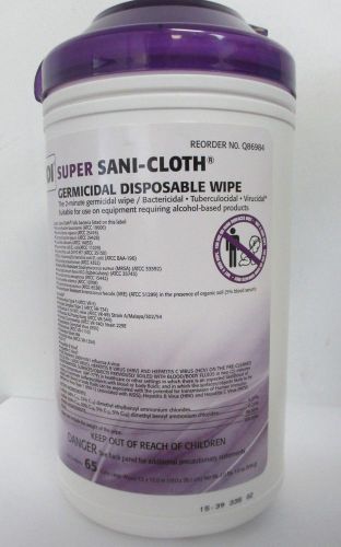 Pdi super sani-cloth germicidal disposable wipes 65 ex-large wipes q86984 for sale