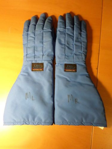 Tempshield cryogenic elbow length liquid nitrogen medium cryo-gloves model: ebm for sale
