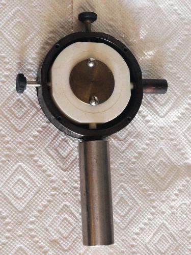 Precision brass pinhole and holder Melles Griot