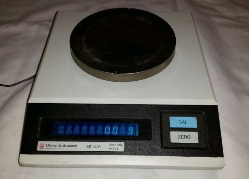 TESTED Denver Instruments XE 4100 Digital Laboratory Scale Top Loading 4100g MAX