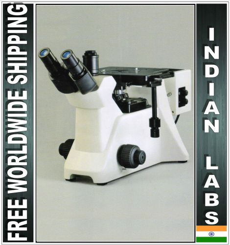 Industrial professional trinocular metallurgical microscope w polarizing kit for sale