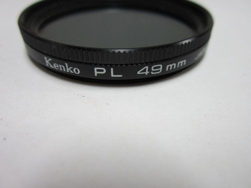 KENKO PL 49 mm JAPAN MICROSCOPE OPTICS AS IS BIN#G7-67