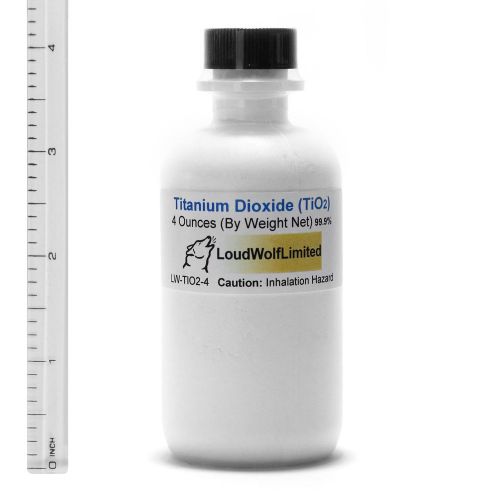 Titanium Dioxide  Ultra Pure (99.99%)  Fine Powder  4 Oz  SHIPS FAST from USA