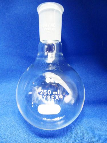 Corning Pyrex 250ml Round Bottom Boiling Flask Single Neck 24/40 Oute Joint 250