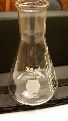 Kimble KIMAX Glass 300mL Heavy Duty Conical Erlenmeyer Flask, 26500-300