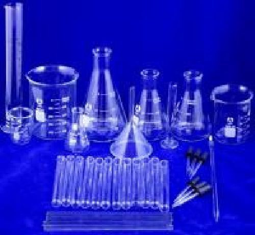 36 pc lab glassware kit beakers flasks test tubes value for sale