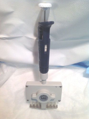 Gilson Pipetman Pipette P-200-M8 8 -channel Adjustable Volume P200 20-200 ul #4