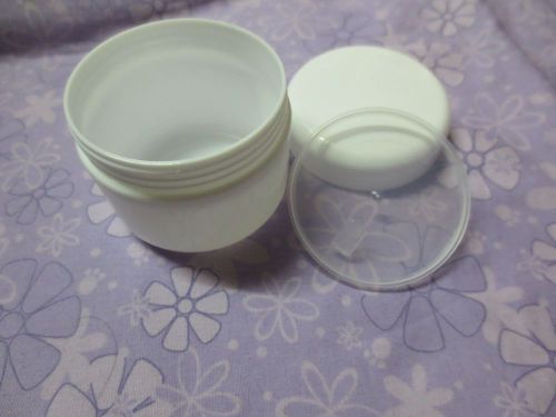 clear Inner cover 20Pcs 50gm Plastic EMPTY Cream Container / Jar