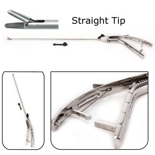Needle Holder Gun Type 5X330mm Laparoscopy Laparoscopic Endoscopy *Straight Tip