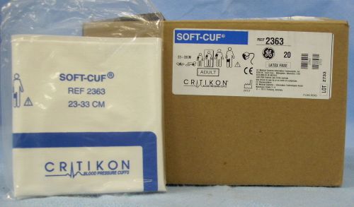1 box of 20 critikon soft-cuf bp cuffs #2363 for sale