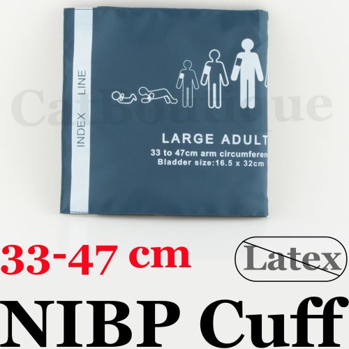 Reusable nibp cuff large size adult single tube with bag 33-47cm mindray philips for sale