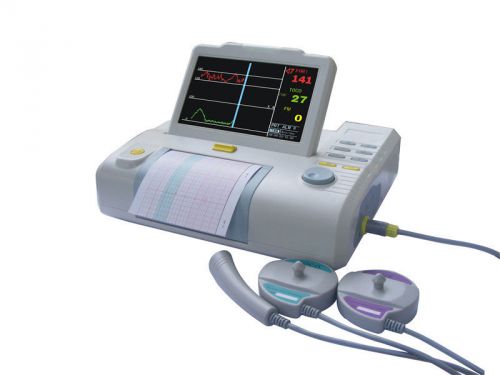 7-inch touch screen fetal monitor three parameters fhr toco fetal movement for sale