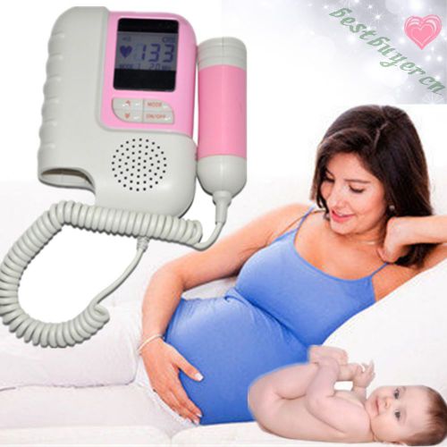 Fetal doppler 2mhz with lcd display &amp; rechargeable batteries ce fda for sale
