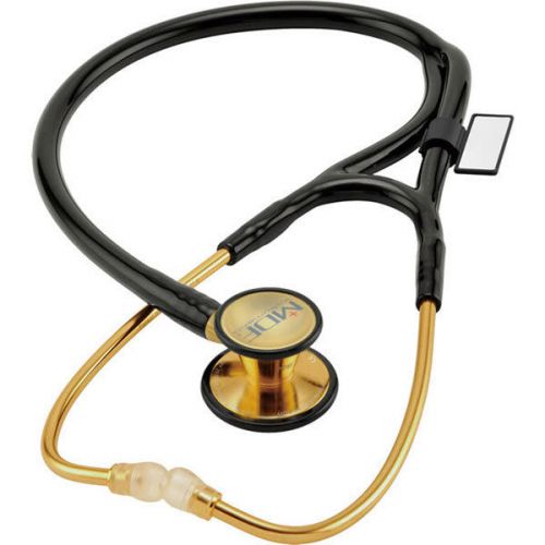 MDF 797DDK-11 22k Gold ER Premier Stethoscope-Adult/Pediatric-Black
