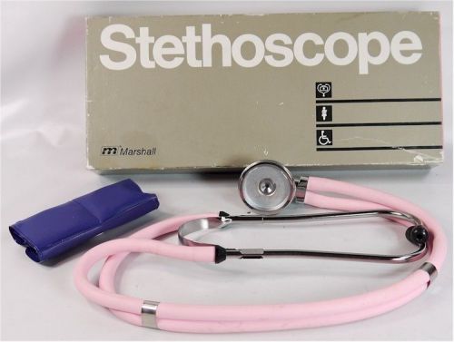 Marshall/OMRON 416-22-PINK Sprague Rappaport-Type Stethoscope with 22&#034; Tubing