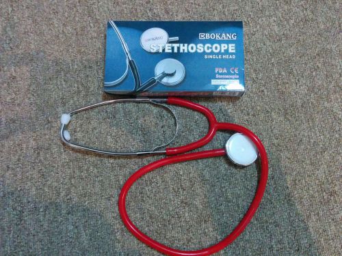Bokang nurses and doctors single head stethoscope red colored new for sale