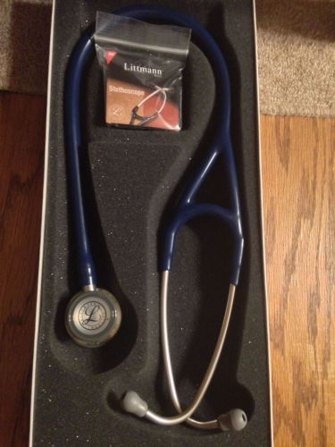 Littmann cardiology iii stethoscope- navy blue 3130, 27&#039;&#039; for sale