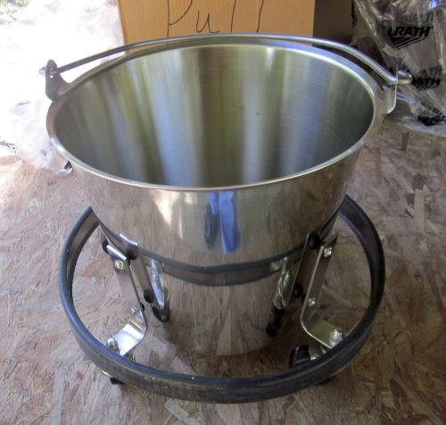 Vollrath 58130 Stainless Steel Kick Bucket and E F Brewer Co. Frame.
