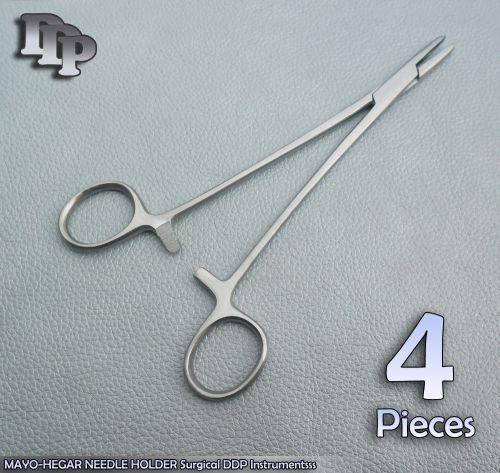 4 Mayo Hegar Needle Holder 7&#034; Surgical Dental VETERINARY INSTRUMENTS O.R Grade