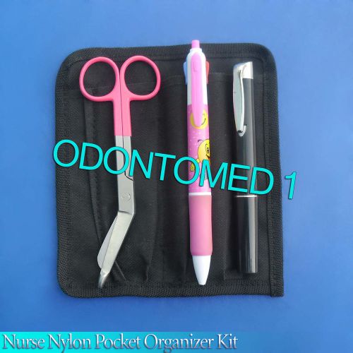 Nurse Nylon Pocket Organizer Kit - Magenta Color Royal