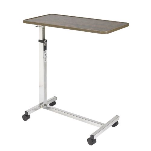 Drive Medical Tilt Top Overbed Table, Walnut