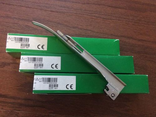NIB Lot Of Three (3) Welch Allyn #4 Miller Laryngoscope Blades ASTM 68044