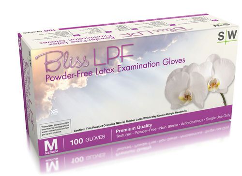 BlissPowder-Free Latex Disposable 1000 Gloves ALL sizes tattoo automotive dental