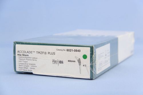 #6021-0840: stryker accolade tmzf plus hip stem: 40mm, #8 (x) for sale