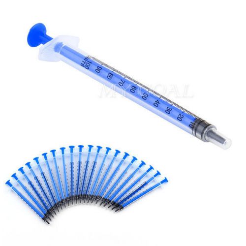20Pcs 1ML Plastic Disposable Syringe Medical Injector For Measuring Nutrient New