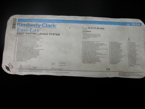 Kimberly Clark Easi-Lav Adult Gastric Lavage System 1534