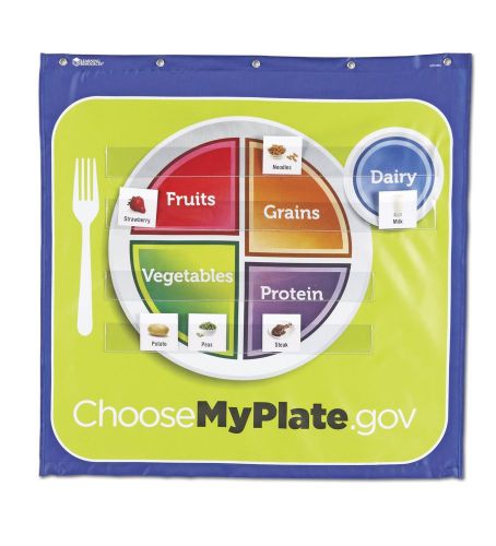 NEW Learning Resources Healthy Helpings Myplate Pocket Chart