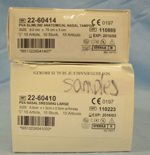 2 Boxes /10ea Invotec International Nasal Dressings - 2 Types