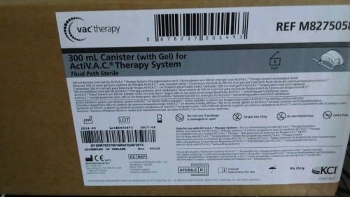 8 KCI ActiVAC Acti V.A.C. VAC 300mL Canister (with GEL) M8275058/5 exp 2017