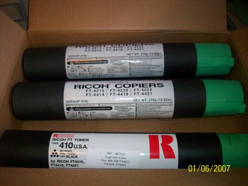 New Ricoh Type 410 Black FT Toner