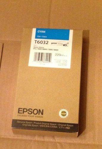 Epson T6032 Cyan Stylus Pro 7800 9800 7880 9880 Brand New
