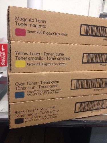 Xerox Toner - Magenta 006R01377, Yellow 006R01378, Cyan 006R01376, Blk 006R01375