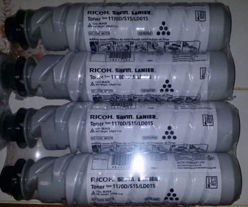 Ricoh Toner 1170D/S15/LD015 Genuine 2 pack unopened in plastic  (4) packages