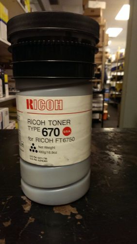 New Genuine Ricoh Type 670 Toner Cartridge fits model FT6750