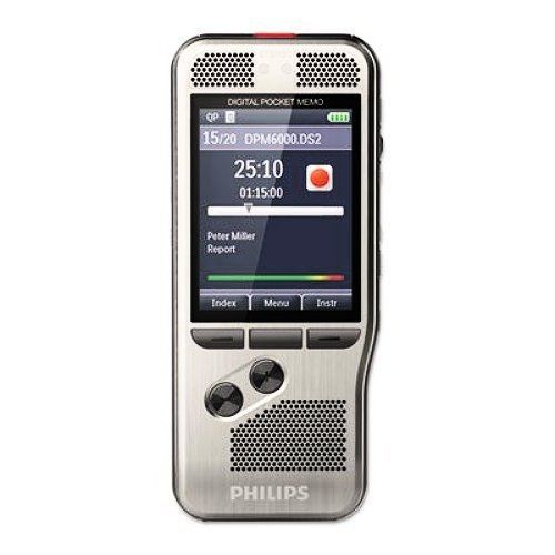 Philips DPM600000 - EA Pocket Memo 6000 Digital Recorder W/ Push Button