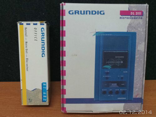 GRUNDIG DT 3111  Wiedergabegerat fur Microcassette mit Netzteil NEU !!!!!!!