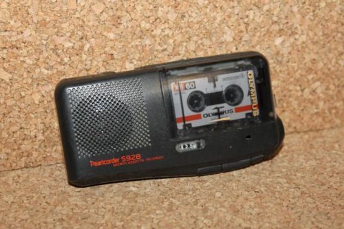 Olympus pearlcorder s928 microcassette recorder for sale