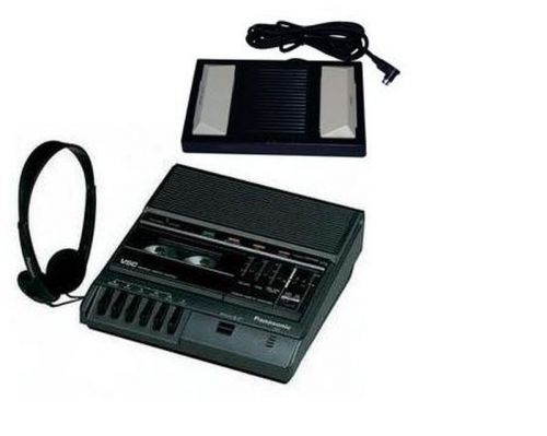 Panasonic RR-830 Standard Cassette Transcriber Dictation Foot Control Recorder