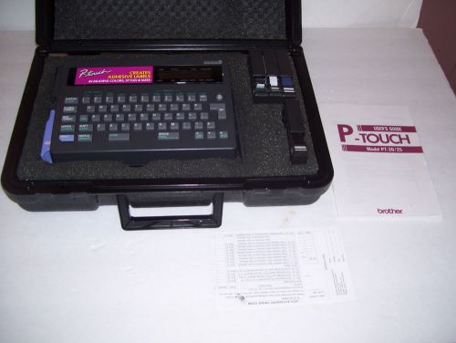 Label maker, p-touch pt-20/25 in case 5 tape labels for sale